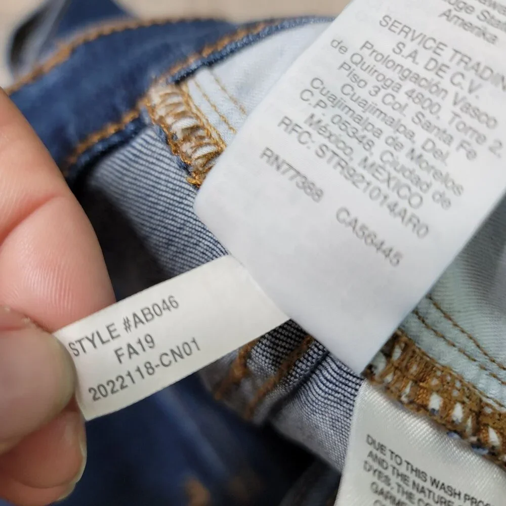 Madewell 9" mid-rise skinny button fly jeans size 34 Petite style AB046 - Picture 8 of 12